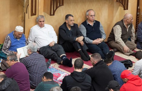 Muslims in Berlin gathered for prayer on 1 May 2015 at the Dar Assalam Mosque, Neukoelln Meeting