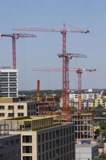 View of Berlin, new Heidestrasse neighbourhood (photo for editorial use only, no property release