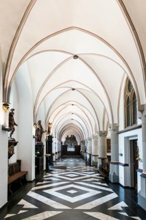 Interior view, Basilica of St Mary, Basilica of St Mary, place of pilgrimage, Kevelaer, Lower