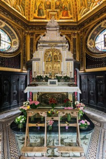 Interior view, Chapel of Mercy, place of pilgrimage, Kevelaer, Lower Rhine, North Rhine-Westphalia,