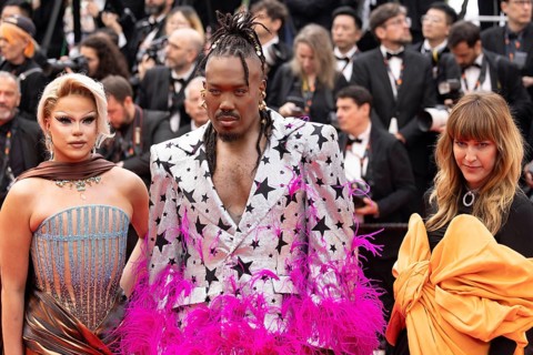 Cannes, France, 15.5.2024: Daphne Burki, Nicky Doll and Kiddy Smile at the premiere of Furiosa: A