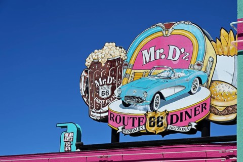 Mr D'z Diner on Route 66, Kingman, Arizona