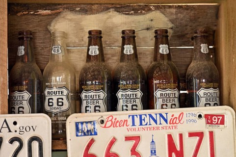 Route 66 beer bottles
