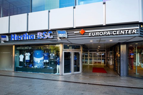 Fanshop Hertha BSC, Europacenter, Breitscheidplatz, Charlottenburg, Charlottenburg-Wilmersdorf,
