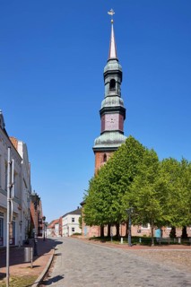 St Laurentius Church in Toenning, North Friesland district, Schleswig-Holstein, Germany, Europe
