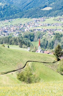 Church Stubai Valley Dorf, Austria, Europe