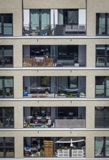 New-build flats in Berlin, Heidestrasse (photo for editorial use only, no property release