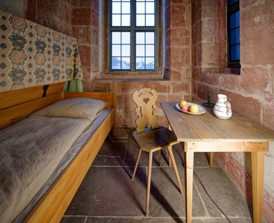 Servants' living and sleeping quarters, Schwetzingen Palace, interior view, Schwetzingen,