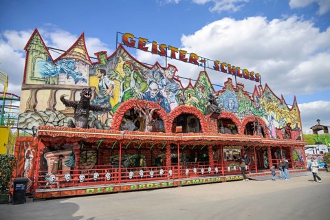 Ghost castle, spring festival, fairground, Tegel, Reinickendorf, Berlin, Germany, Europe