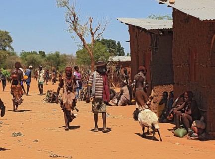 South Ethiopia, Omo region, market in the village of Turmi, the tribe of the Hamar, Hamer, Hamma,