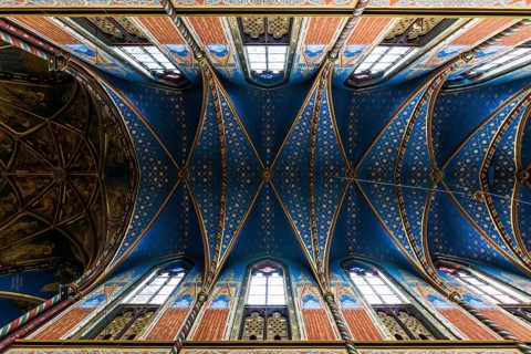 Interior view, Basilica of St Mary, Basilica of St Mary, place of pilgrimage, Kevelaer, Lower