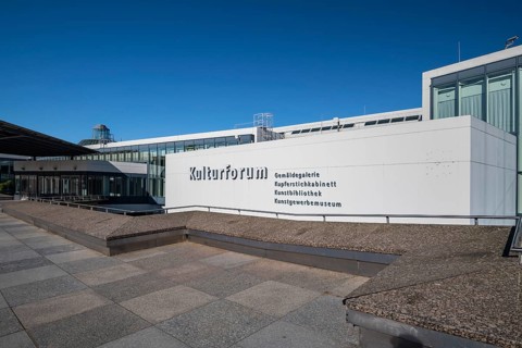 Kulturforum Berlin with forecourt, Picture Gallery, Museum of Prints and Drawings, Museum of
