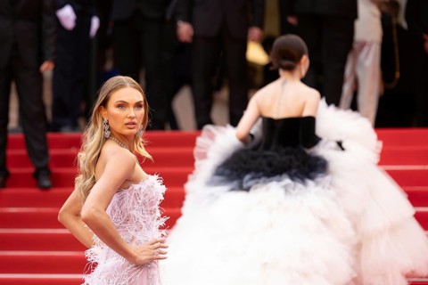 Cannes, France, 14 May 2024: Romee Strijd during the opening of the 77th Cannes International Film