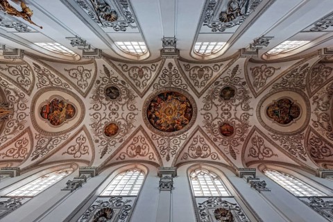 Ceiling frescoes, Parish Church of the Assumption of the Virgin Mary, 14 Landsberg am Lech, Upper