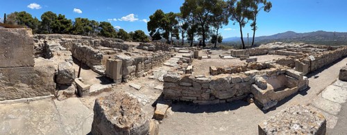 Panoramic view of eastern part of Princess Complex building with chambers of Princess In