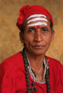 Female hindu ascetic, Nepal, Asia