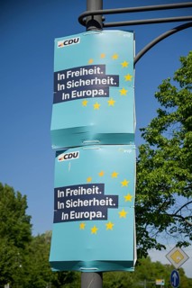 CDU election poster for the 2024 European elections, Berlin, Germany, Europe