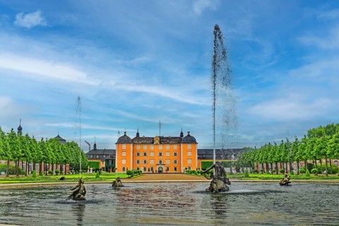 Schwetzingen Palace and Palace Gardens, Schwetzingen, Baden-Wuerttemberg, Germany, Europe