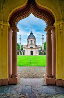 Garden Mosque by Nicolas de Pigage, Schwetzingen Palace Gardens, Schwetzingen, Baden-Wuerttemberg,