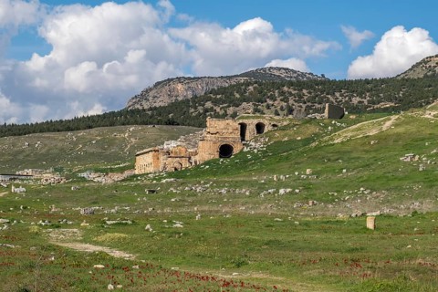 Odeon Hierapolis, Ancient City of Hierapolis, Pamukkale, Denizli, UNESCO World Heritage Site,