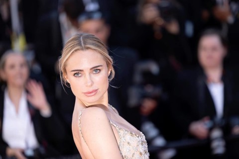 Cannes, France, 17.5.2024: Kimberley Garner at the premiere of Kinds of Kindness on the red carpet