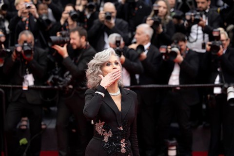 Cannes, France, 14 May 2024: Jane Fonda during the opening of the 77th Cannes International Film