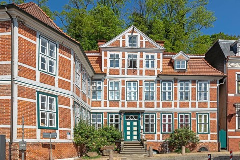 Half-timbered house, Old Town, Lauenburg, Schleswig-Holstein, Germany, Europe