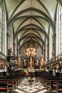 Interior view, candle chapel, place of pilgrimage, Kevelaer, Lower Rhine, North Rhine-Westphalia,
