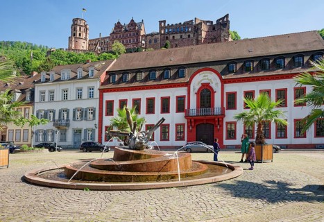 Sebastian Minster Fountain by Michael Schoenenholtz, Heidelberg Academy of Sciences and Humanities