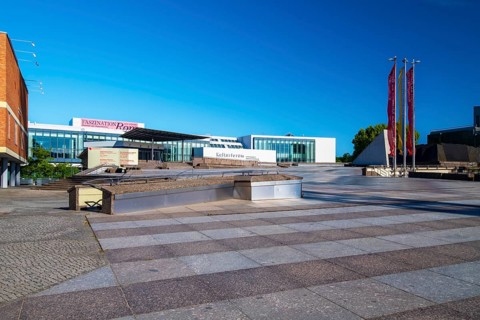 Kulturforum Berlin with forecourt, Picture Gallery, Museum of Prints and Drawings, Museum of