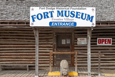 Fort Dodge, Iowa, The Fort Museum and Frontier Village. Operated by the Fort Dodge Historical