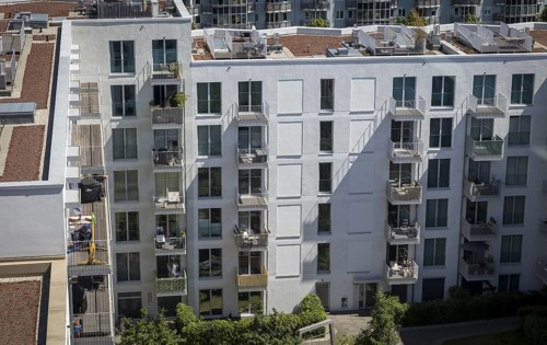 New-build flats in Berlin, Heidestrasse (photo for editorial use only, no property release