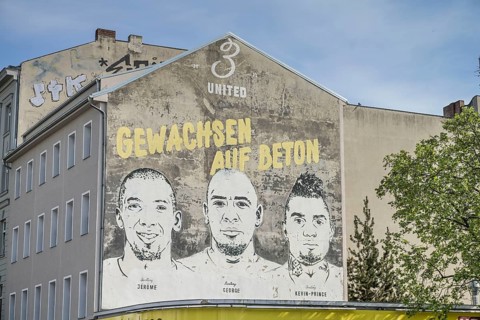 Graffiti, Jerome, George, Kevin-Prince Boateng, Plattenbau, Badstrasse, Gesundbrunnen, Mitte,