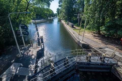 Landwehrkanal, Unterschleuse, Tiergarten, Mitte, Berlin-Tiergarten, Germany, Europe