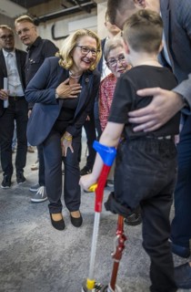 Svenja Schulze (SPD), Federal Minister for Economic Cooperation and Development, pictured during