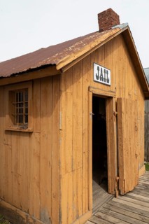 Fort Dodge, Iowa, The Harcourt Jail at the Fort Museum and Frontier Village. Operated by the Fort