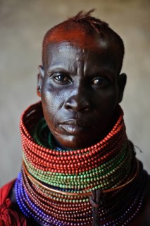 Portrait of a woman from the Turkana tribe, Kenya, Africa