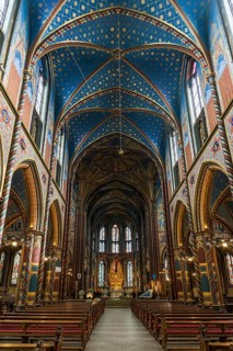Interior view, Basilica of St Mary, Basilica of St Mary, place of pilgrimage, Kevelaer, Lower