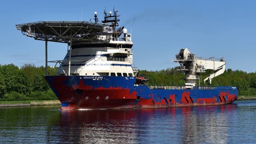 Geoquip Elena, offshore supply vessel, specialised vessel in the Kiel Canal, Kiel Canal,