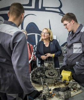 Svenja Schulze (SPD), Federal Minister for Economic Cooperation and Development, pictured during