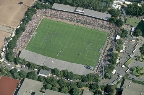 Historical from 1993, Werner Koch Stadium, FC St. Pauli Stadium, aerial view, historical,