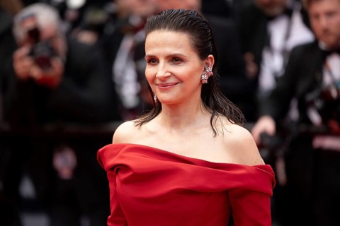 Cannes, France, 14 May 2024: Juliette Binoche during the opening of the 77th Cannes International