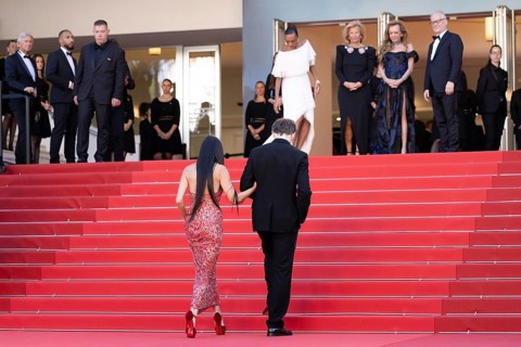 Cannes, France, 17.5.2024: Demi Moore and Mike Faist at the premiere of Kinds of Kindness on the