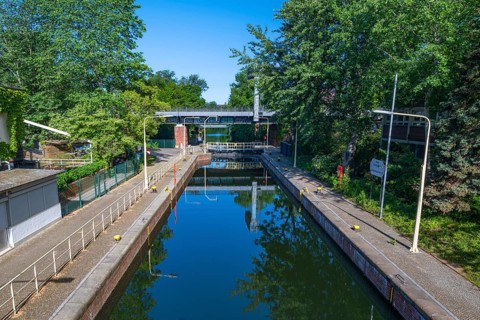 Landwehrkanal, Unterschleuse, Tiergarten, Mitte, Berlin-Tiergarten, Germany, Europe