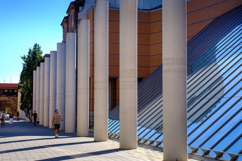 Street of Human Rights, Germanisches National Museum, Nuremberg, Middle Franconia, Franconia,