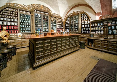 Pharmacy of the Ursuline Convent Klagenfurt, German Pharmacy Museum in Heidelberg Castle,