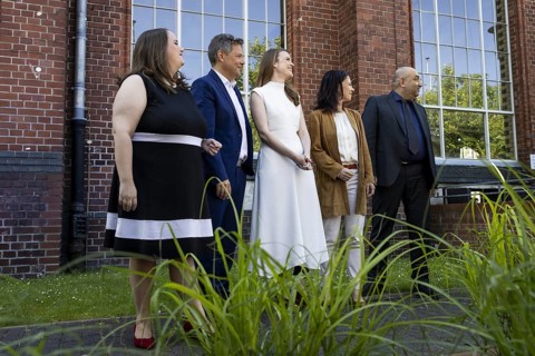 Ricarda Lang, Federal Chairwoman of Buendnis 90/DIE Gruenen, Robert Habeck (Buendnis 90/DIE