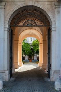 Archway at Mirabell Palace, City of Salzburg, Province of Salzburg, Austria, Europe
