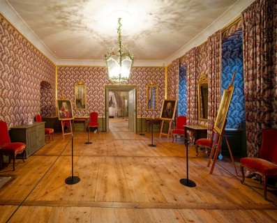 Antechamber of Elector Carl Theodor, Schwetzingen Palace, interior view, Schwetzingen,