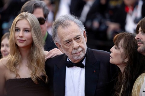 Cannes, France, 16 May 2024: Francis Ford Coppola with his granddaughter Romy Croquet Mars